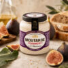 Pommery mosterd met vijg Moutarde à l’Ancienne Figues pot op witte achtergrond