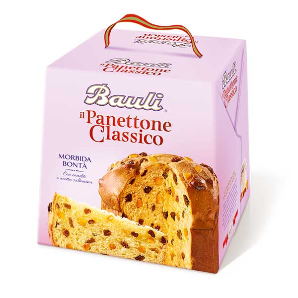 Bauli Panettone Classico 1 kg – Italiaanse kerstcake | BAULI Bauli Panettone Classico – traditionele Italiaanse panettone met rozijnen en sinaasappel