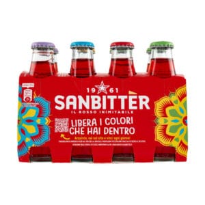 Dieprode Sanbitter non-alcoholische aperitief van San Pellegrino in een 8x10cl verpakking
