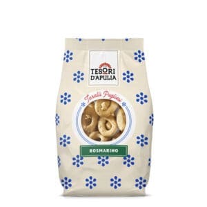 Tesori d'Apulia Taralli met Rozemarijn 400g
