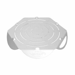 Rond geperforeerd tray/snijbord op voet Ø33cm | Gi.Metal 5 GI-METAL