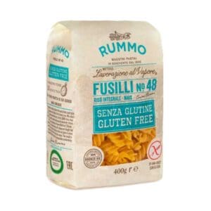 Fusilli nr 48 GLUTENVRIJ | 400g | RUMMO 1 Rummo Fusilli nr. 48 glutenvrij - Heerlijke glutenvrije fusilli
