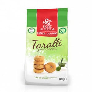 Glutenvrije Taralli Classico van Fiore di Puglia, 175g verpakt
