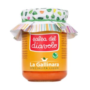 Salsa del Diavolo 130g | LA GALLINARA 1 La Gallinara Salsa del Diavolo – Authentieke Italiaanse Duivelssaus.