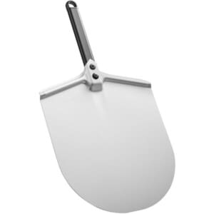 Pizzaschep met kort handvat | Gi.Metal 4 Gi.Metal Classica Pizza Peel, blad 30 cm, steel 25 cm, voor thuisgebruik.
