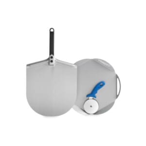 Gi.Metal pizzaset met pizzaschep, serveertray en pizzasnijder voor thuisgebruik