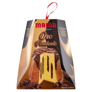 Italiaanse Pandoro met Chocolade – Luxe MAINA Kerstgebak 1 Italiaanse pandoro met chocolade – MAINA Oro Fondente