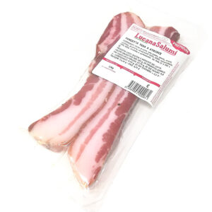 pancetta lucanasalumi dolce italiaanse pancetta gerijpt