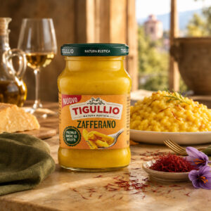 Pesto met saffraan van TIGULLIO Zafferano in glazen pot 190g